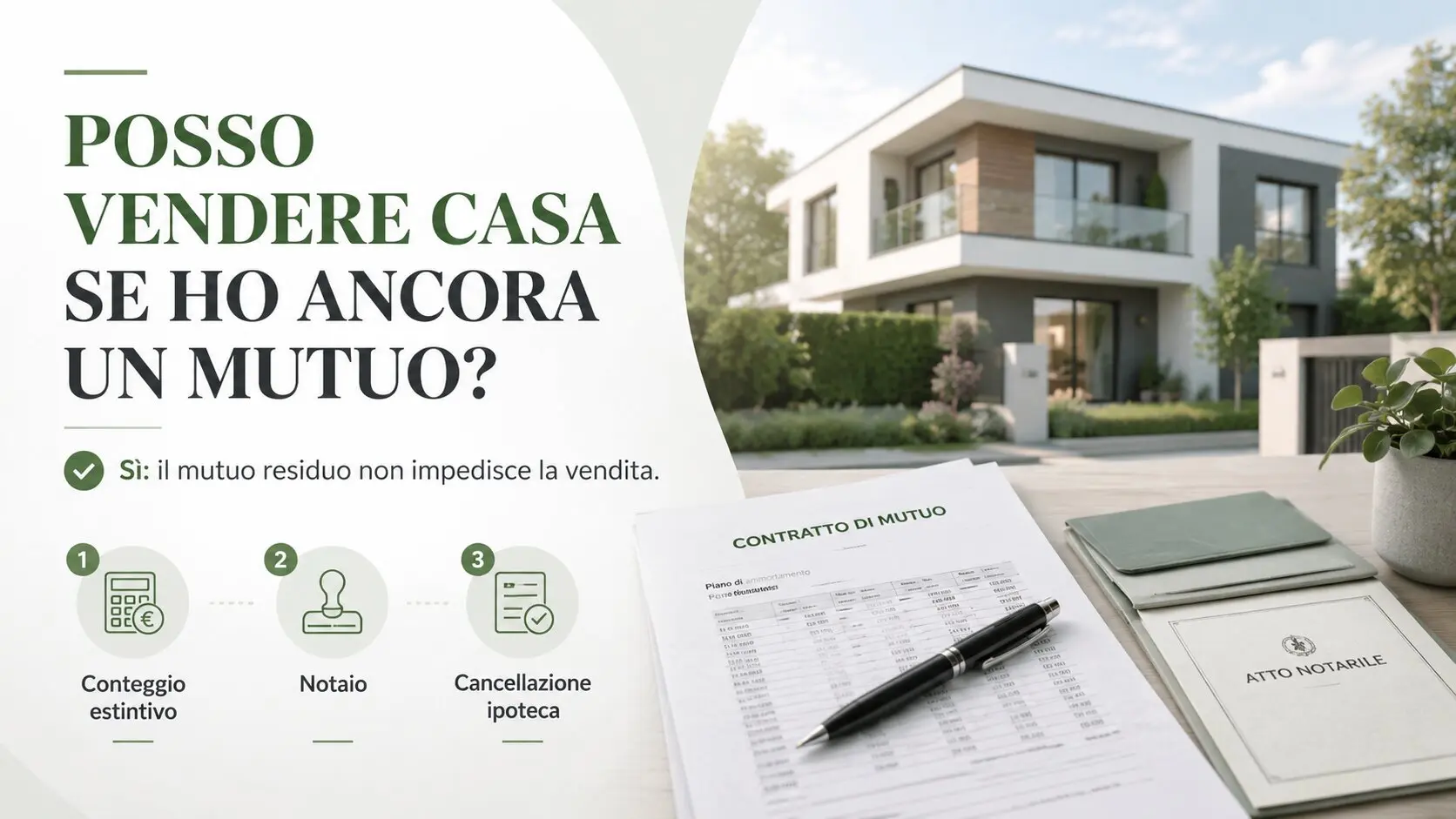 Posso vendere casa se ho ancora un mutuo? Ecco come funziona