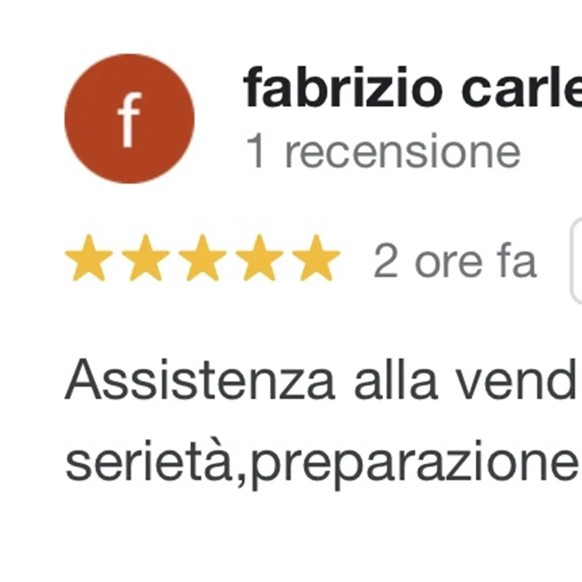 Recensione di Fabrizio