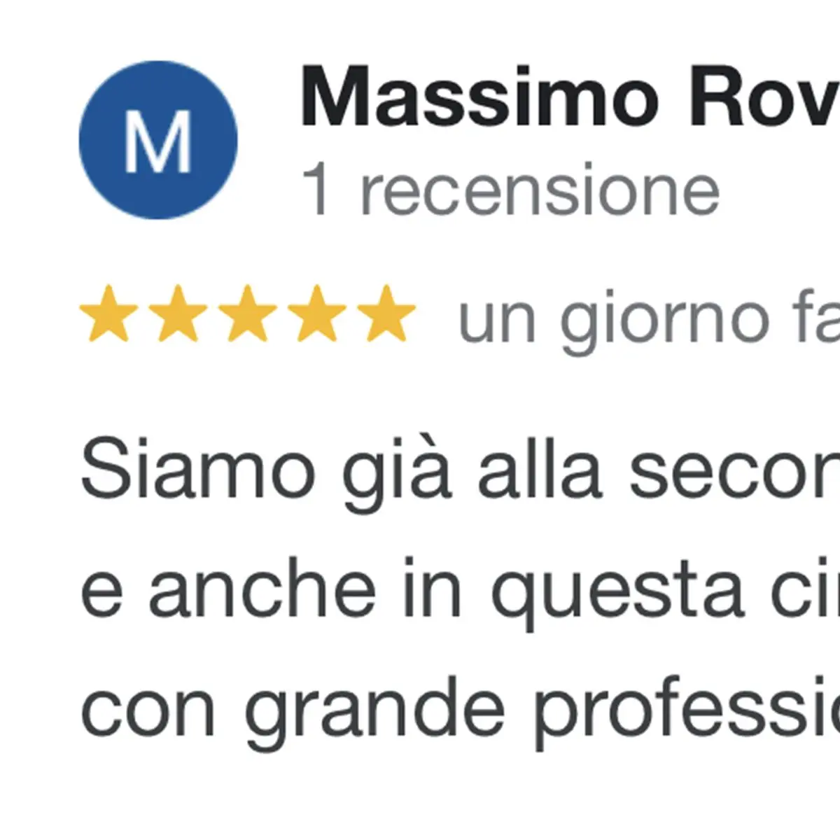 Recensione di Massimo e Marinella