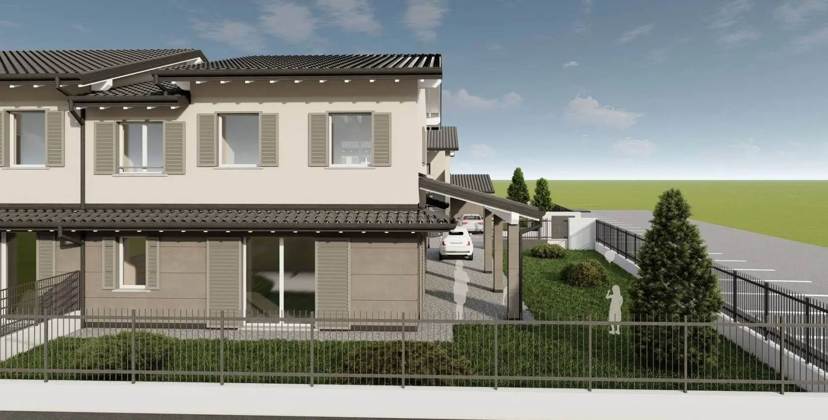 Nuova Villa Laterale ad Alto Risparmio Energetico  - Finiture Personalizzabili -