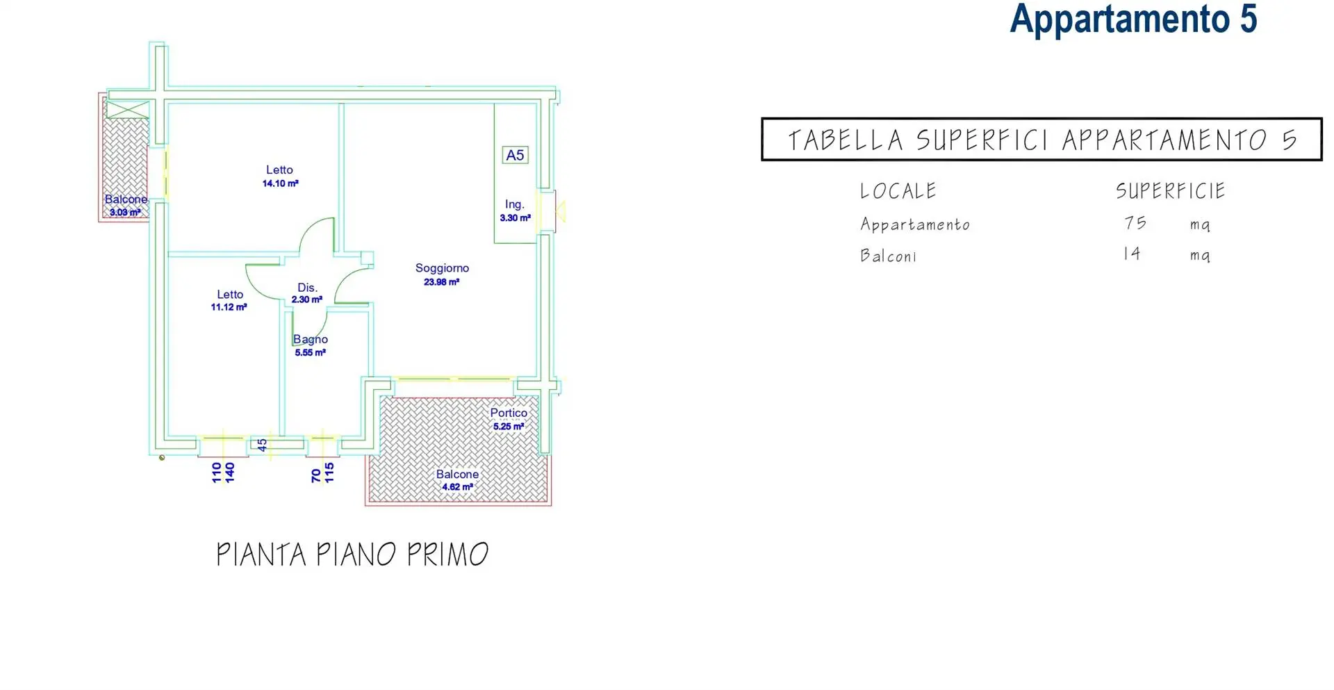Nuovo trilocale con terrazzo