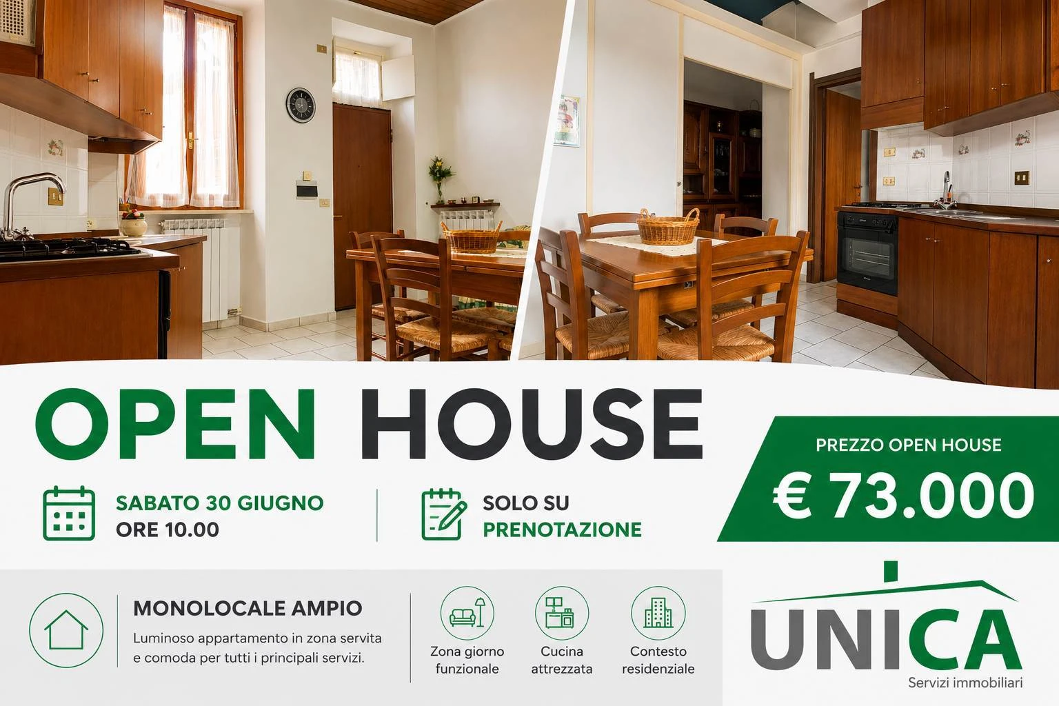 Open house sabato 30 maggio 2026 - ore 10.00 ( solo su prenotazione )