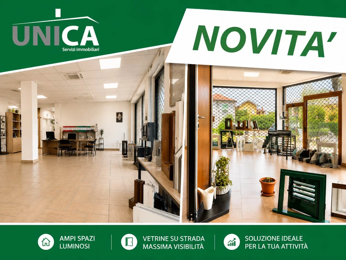 Negozio forte passaggio totalmente ristrutturato