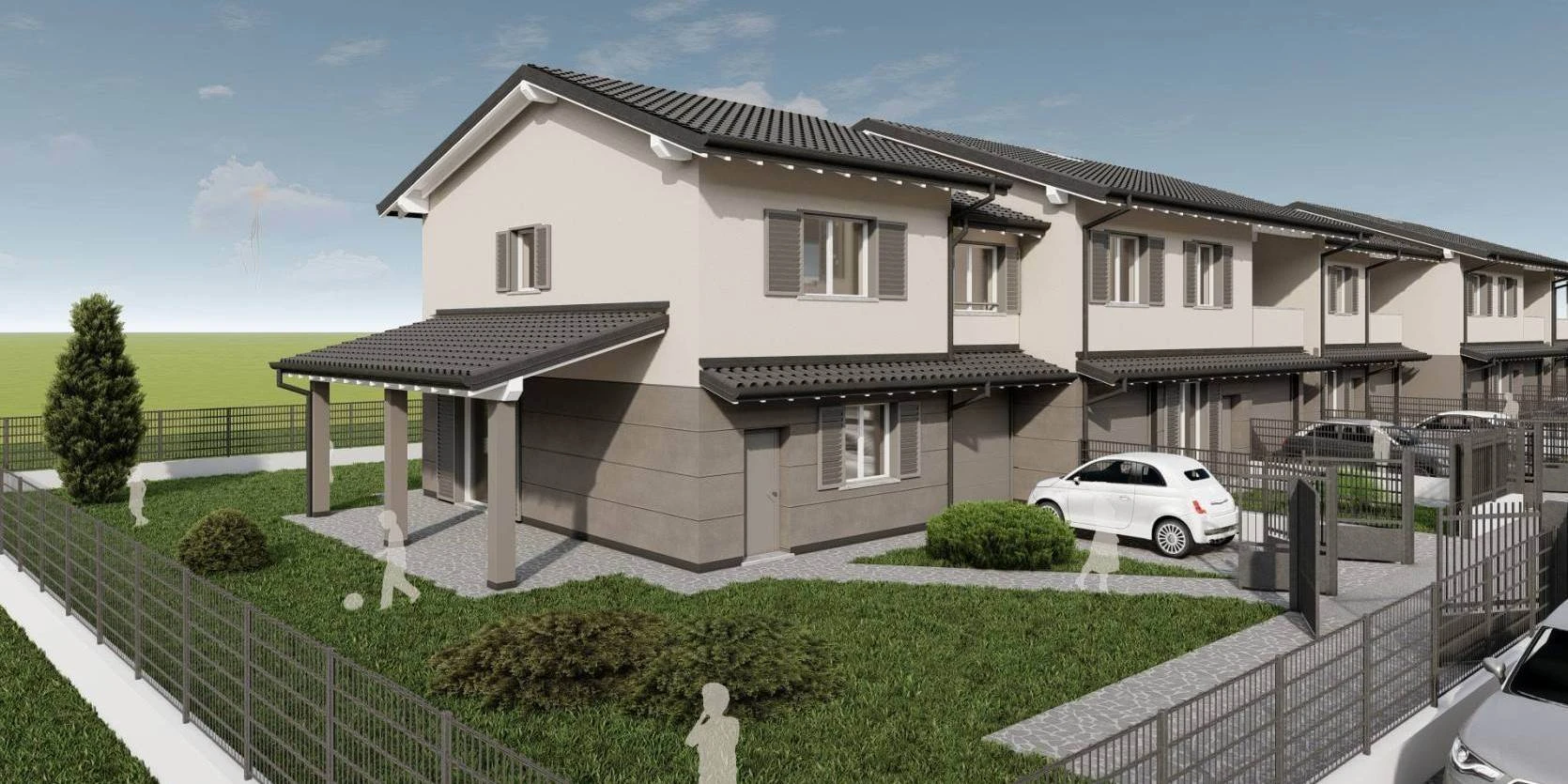 Nuova Villa Laterale ad Alto Risparmio Energetico  - Finiture Personalizzabili -