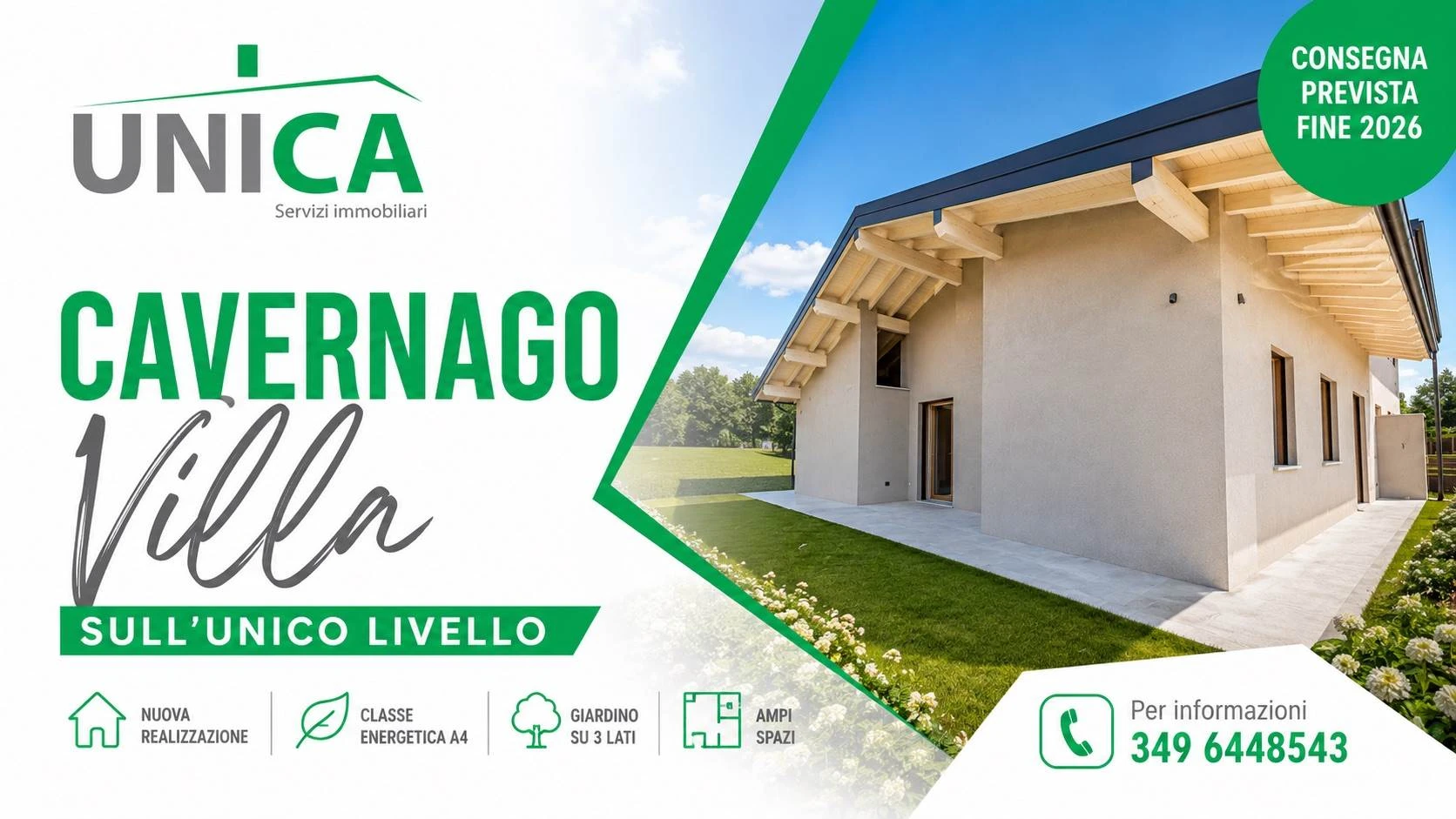 Villa bifamiliare su unico livello