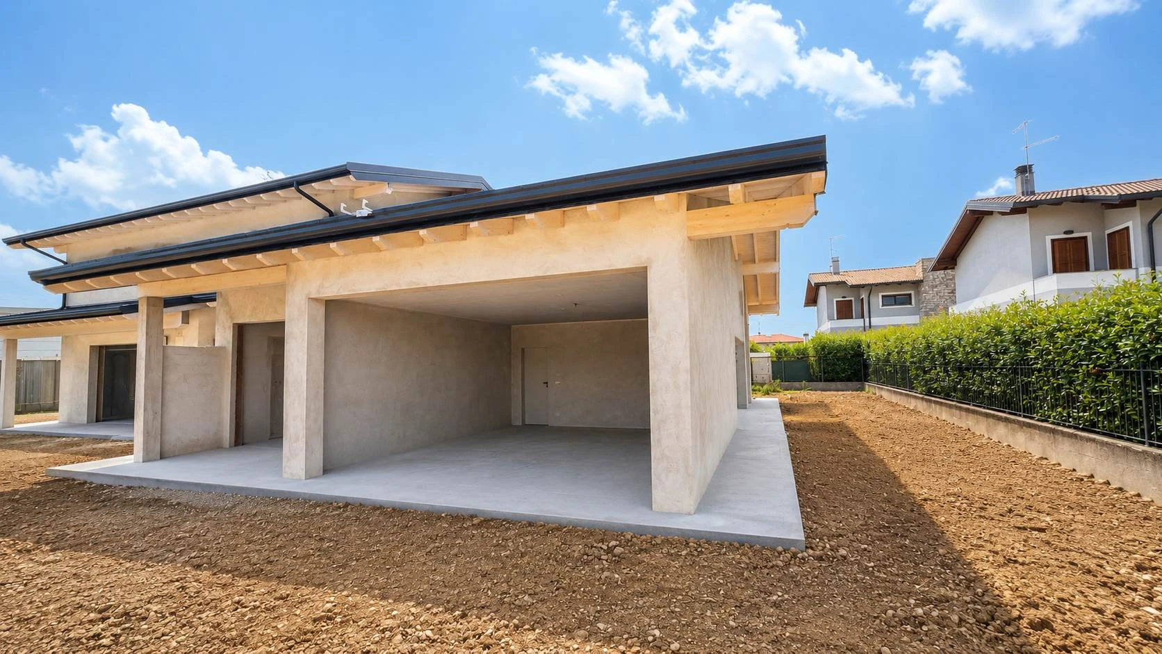 Villa bifamiliare su unico livello