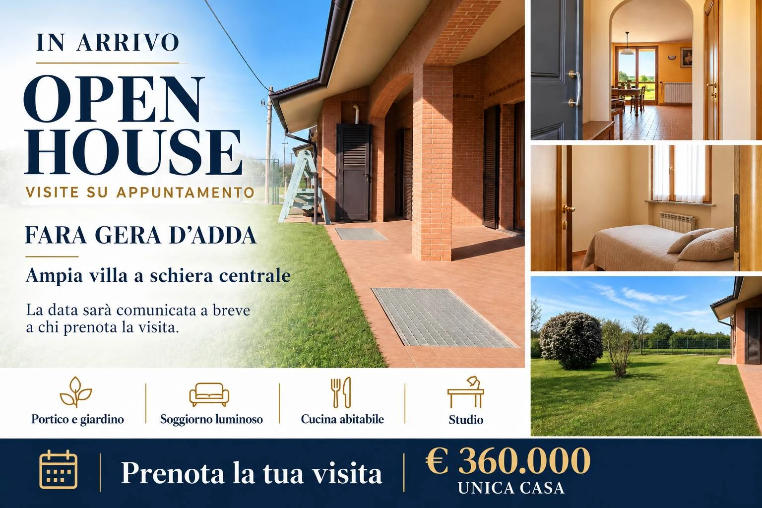 Ampia Villa a Schiera Attorniata dal Verde