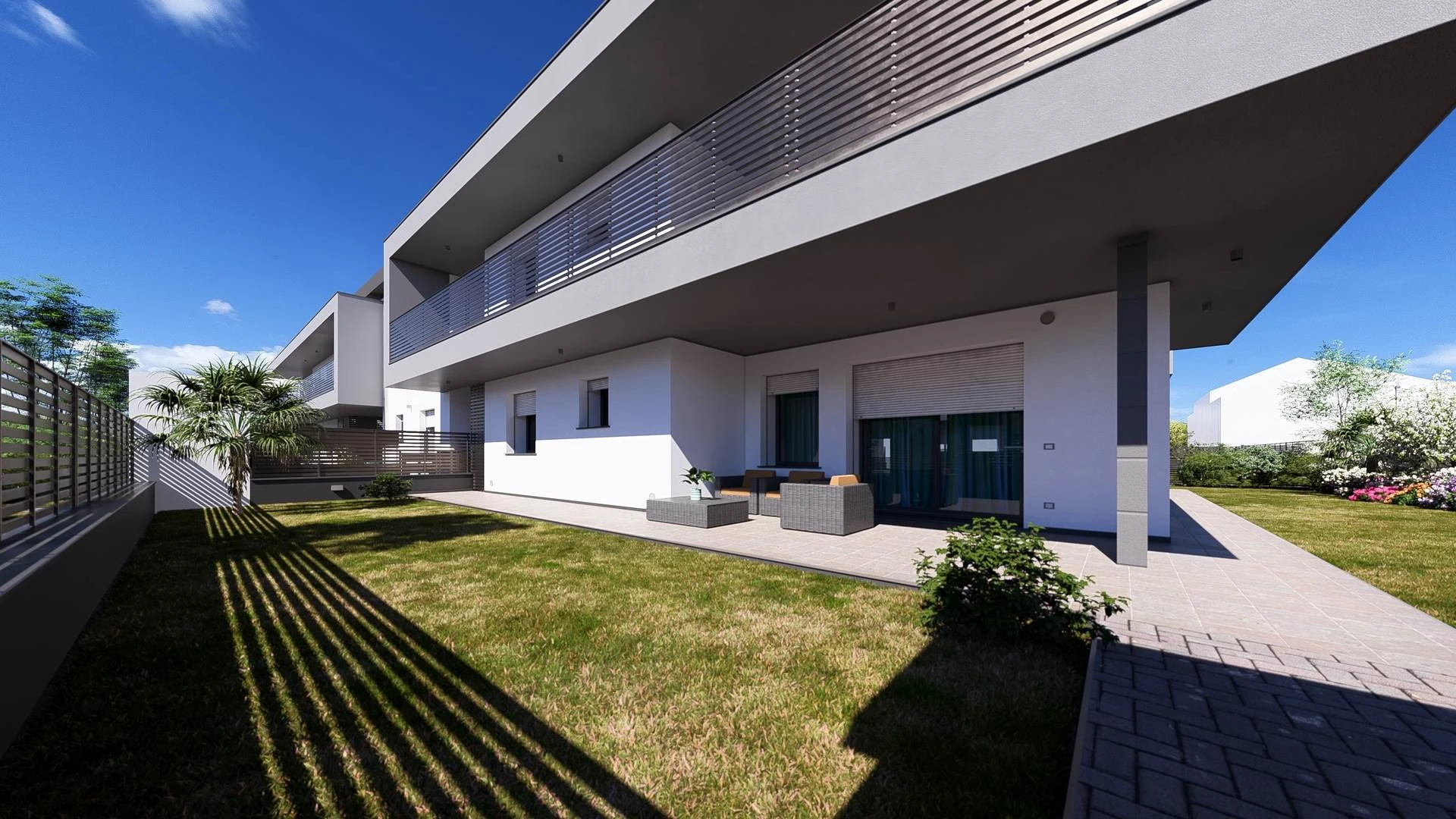 Nuovo complesso residenziale di quadrilocali in costruzione