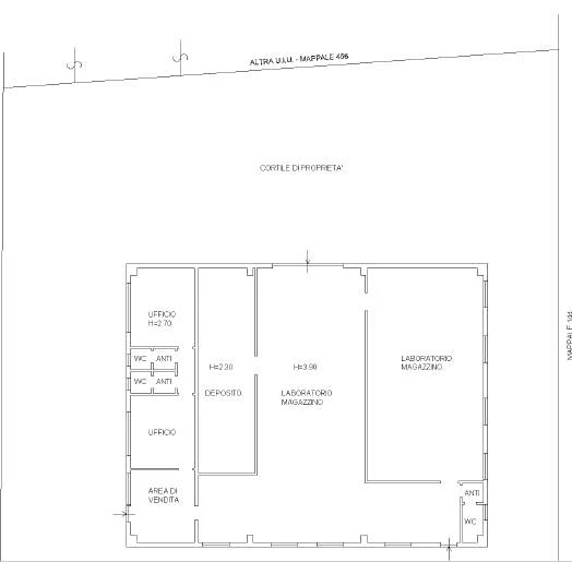 Busnago – Capannone 300 mq con area esterna di 600 mq