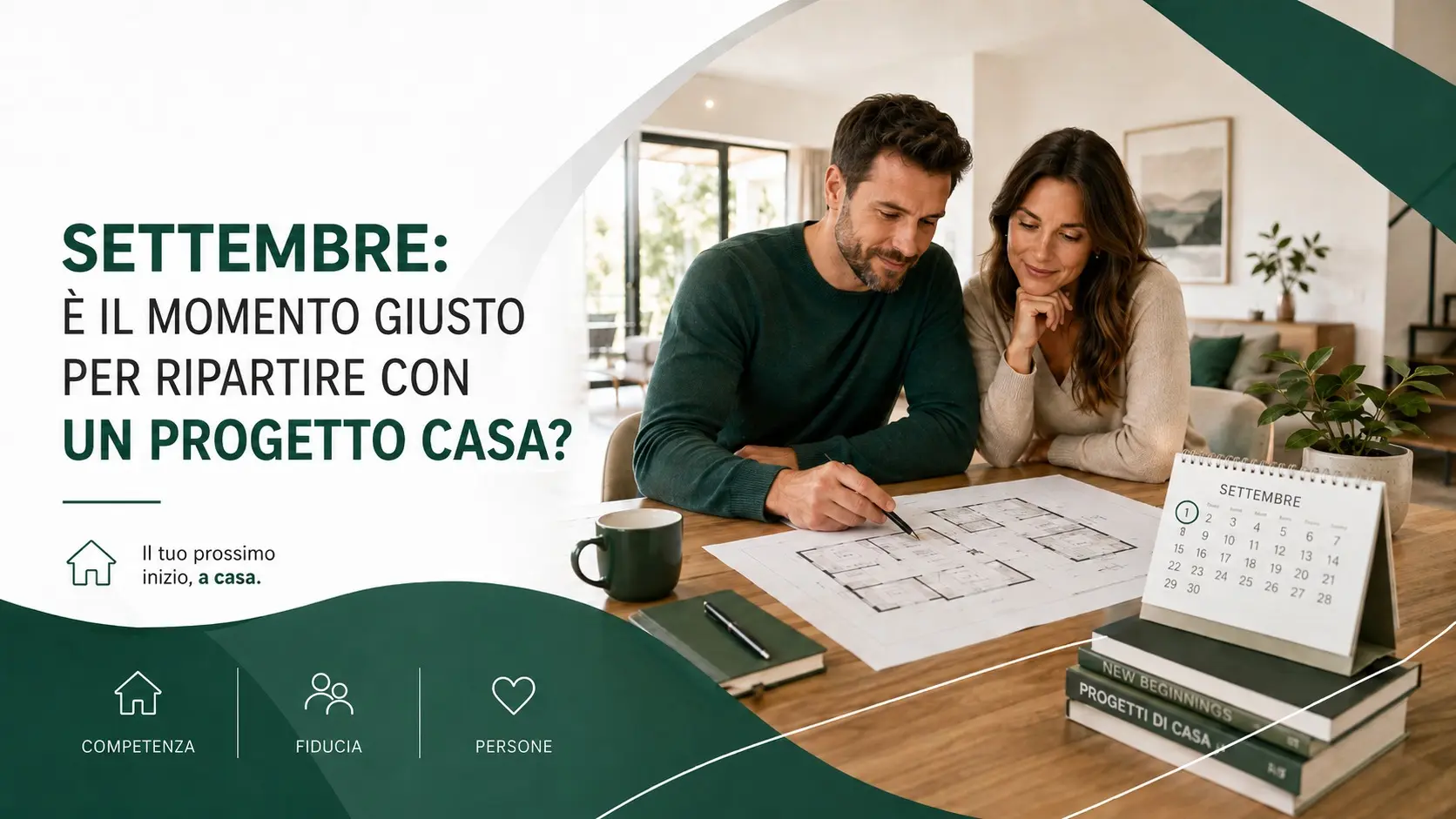 Settembre: è il momento giusto per ripartire con un progetto casa? Settembre: è il momento giusto per ripartire con un progetto casa?